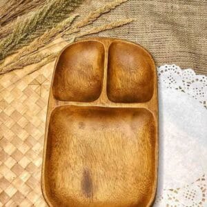 Wooden Bento Plate Bowls bento plate Wooden Bento Plate