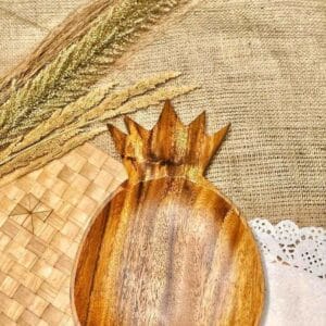 Wooden Pineapple Plate