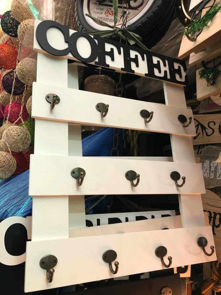 Home Decor Coffee Hook – White coffee hook