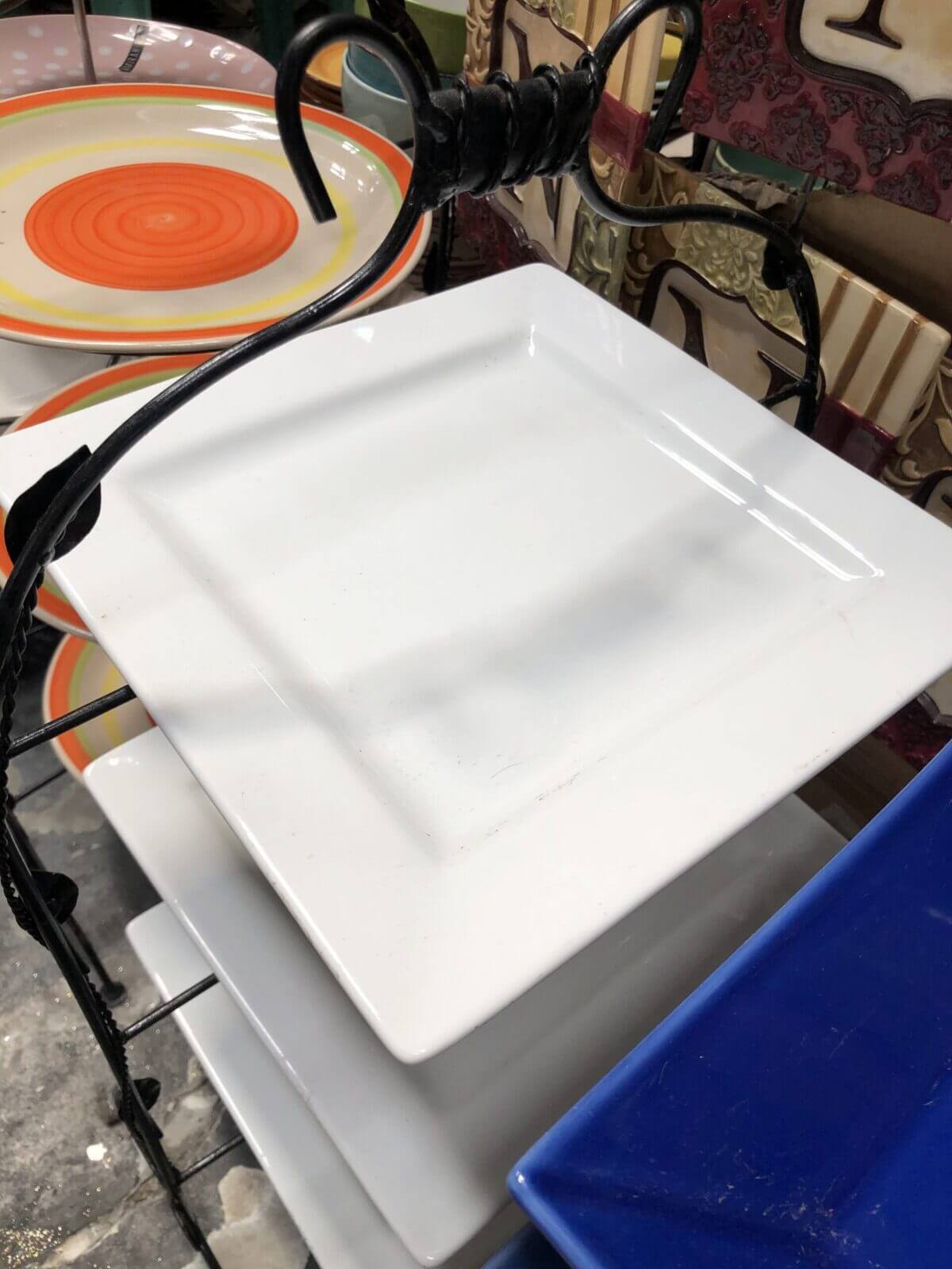 Ceramic Plates Square Plate – White ceramic