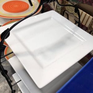 Ceramic Plates Square Plate – White ceramic
