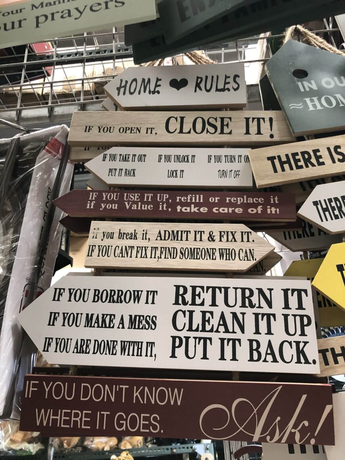 Home Decor Big Wood Layered Signage cottagecore