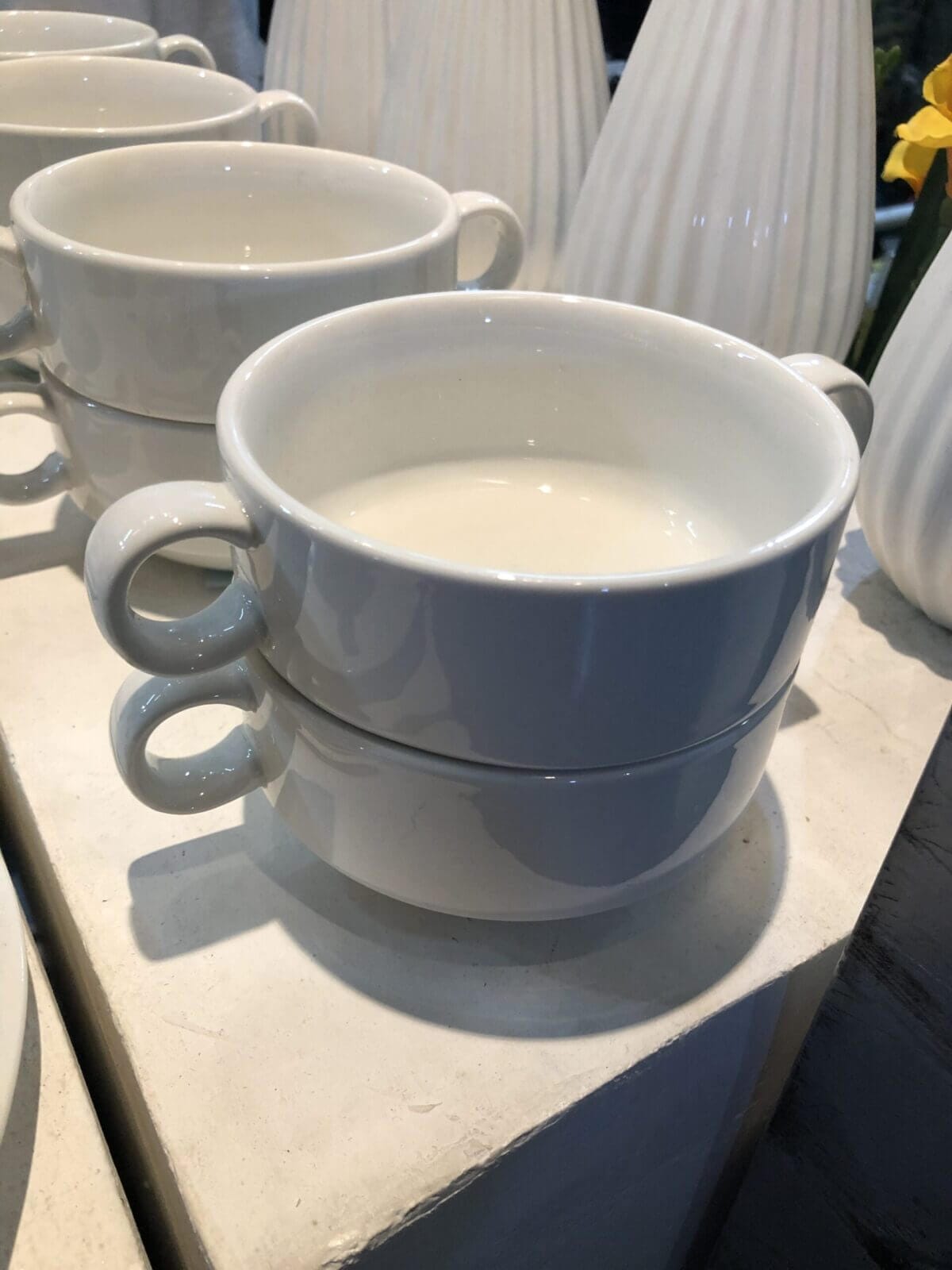 Cups and Saucers Ceramic soup bowl cups and saucers