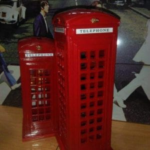 Figurines London Telephone Booth Table Decor figurines