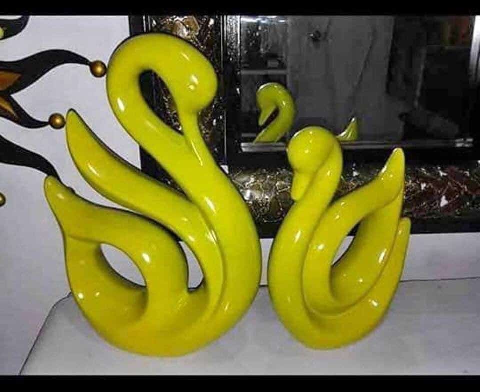 Figurines Ceramic Swan Figurine figurine