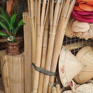Kerosene Outdoor Torch Others bamboo torch A display featuring Kerosene Outdoor Torches, straw hats, and woven mats creates a captivating scene in the Dapitan market stall, perfect for adding authentic decor to your home.
