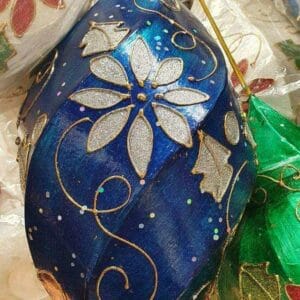 Eye-catching Christmas Hanging Ornaments, measuring 15 inches and featuring vibrant patterns, bring a hint of Dapitan-inspired charm to your home decor.