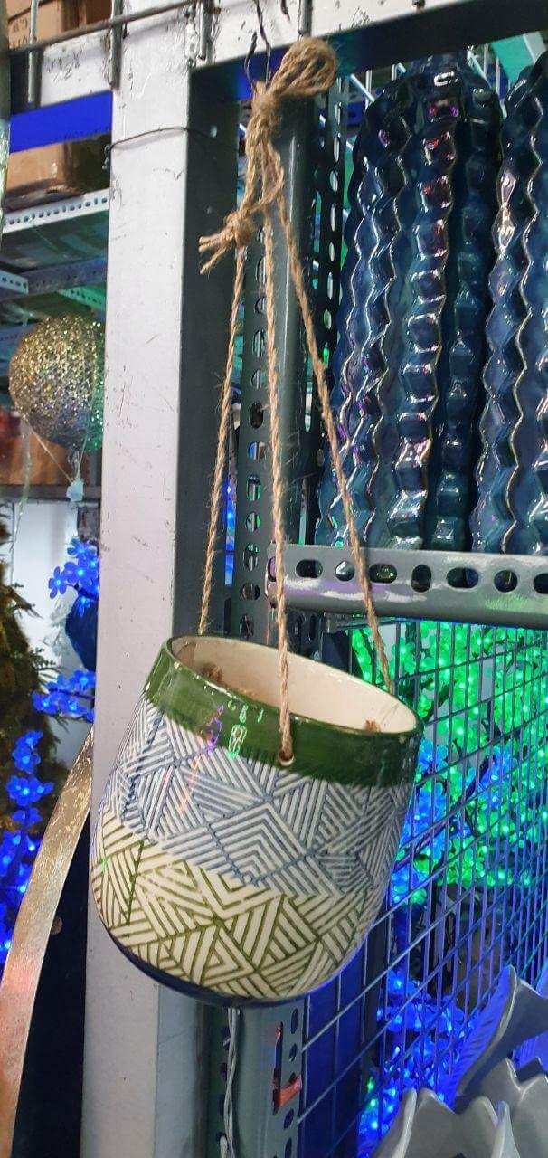 Planters Hanging ceramic planters 6 inches hanging planters