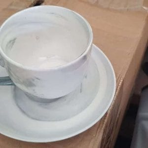 Bowl Set Marble cup & saucer set bowls