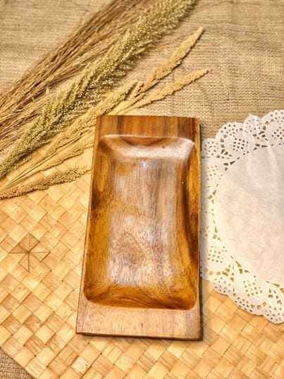 Wooden Wooden Thin Rectangle Plate dinnerware