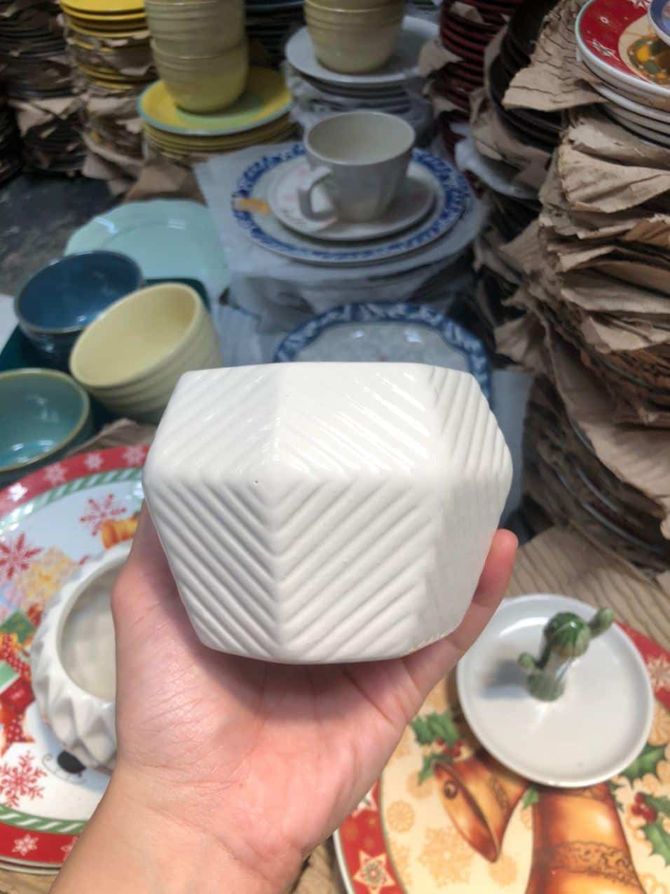 Pots White Small Pot ceramic
