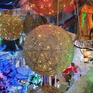 Home Ornaments Christmas Light Ball 2 ft hanging decor