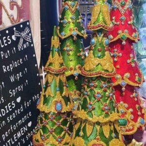 Set of 3 Christmas Tree Decoration Figurine  (1.5 feet high)