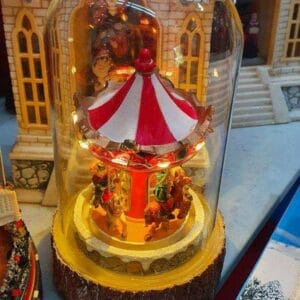 Figurines Carousel Lighted Figurine center table decor