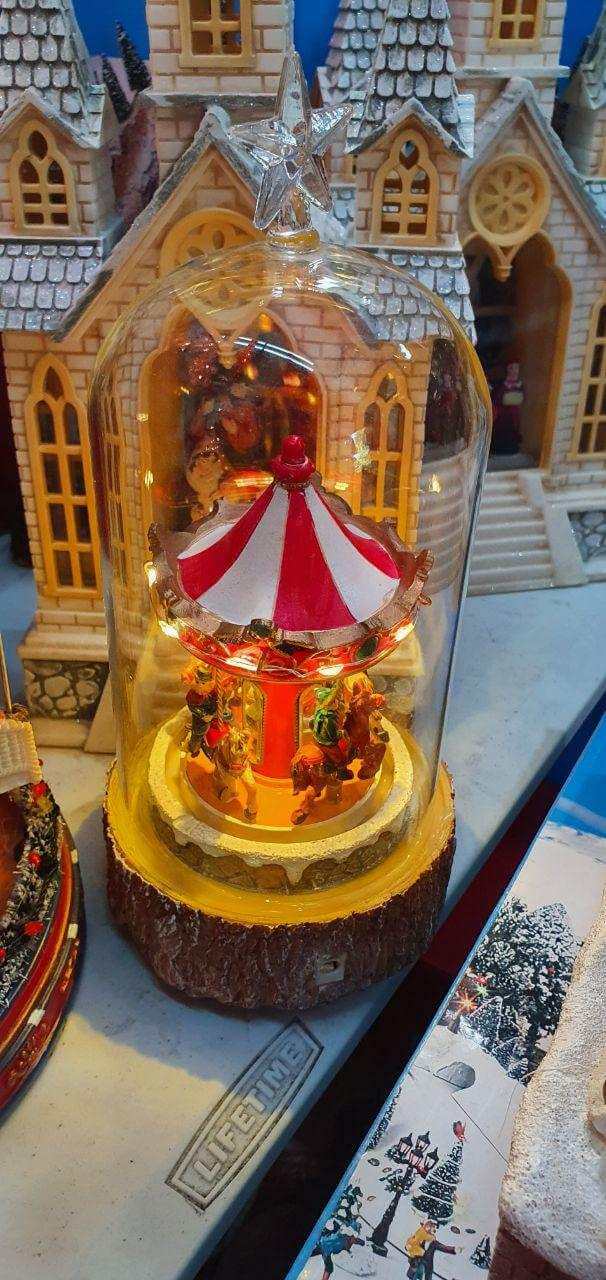 Figurines Carousel Lighted Figurine center table decor