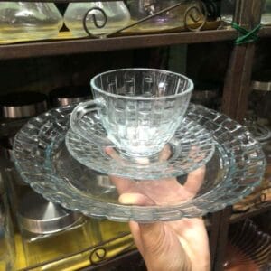 Plate with Tea cup Set ( 12 pieces per set ) Cups and Saucers cup and saucer Plate with Tea cup Set ( 12 pieces per set )