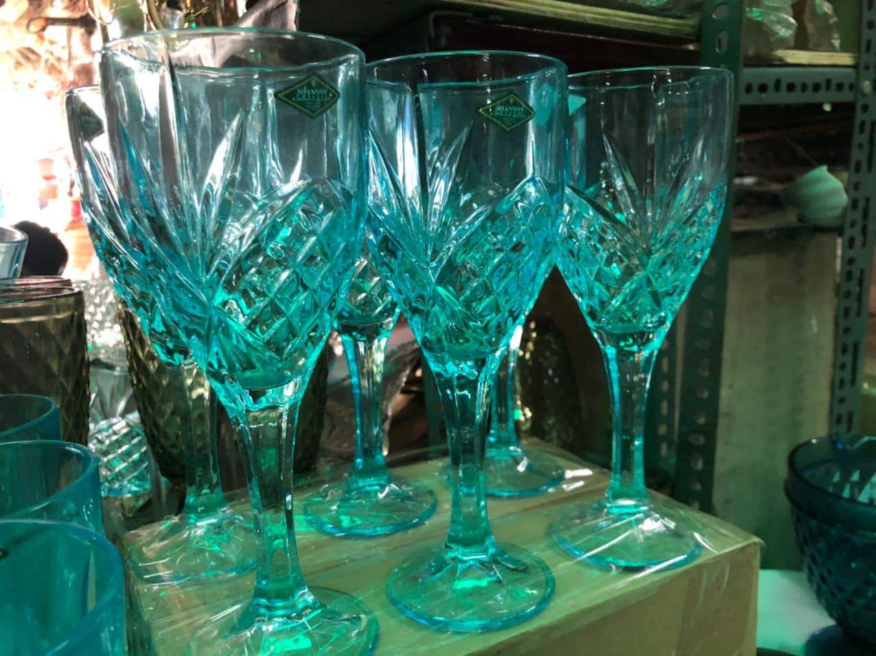Glass Wine Goblets Glass (6 pieces) drinking glass