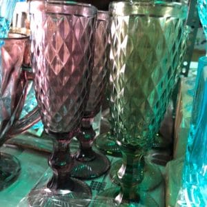 Glass Tall Goblets Glass (4 pieces Set) drinking glass