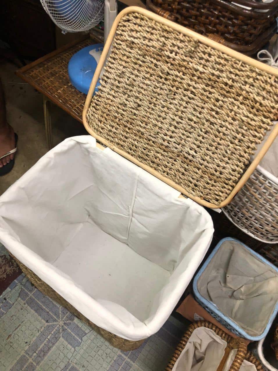 Hamper Laundry Basket with cloth buy local