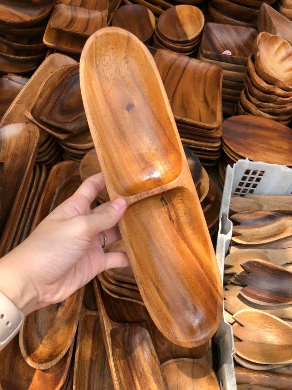 Dinnerware Wooden Sauce Plate buy local