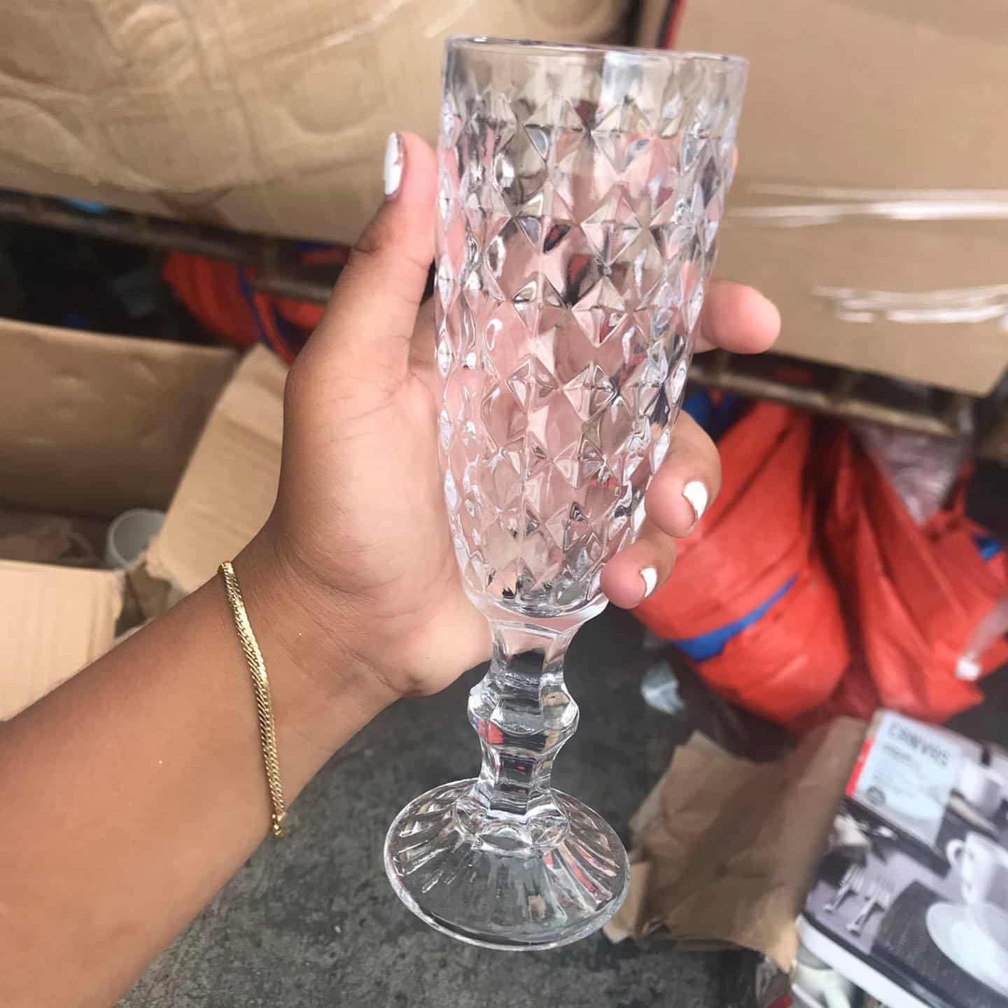 Glass Clear Flute Glass clear glass