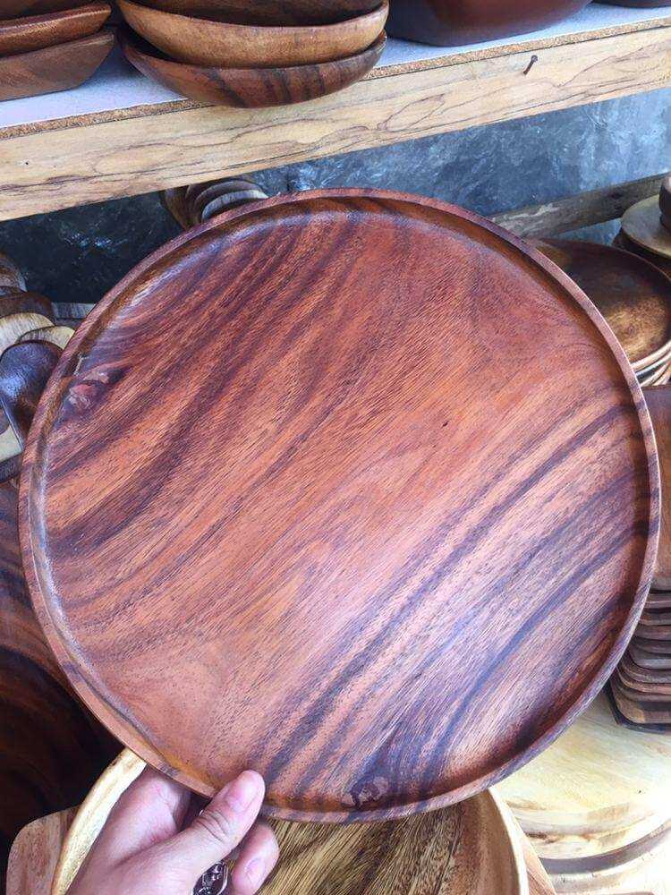 Dinnerware Round Wooden Plate buy local