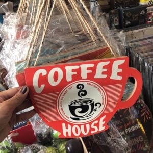 Home Decor Hanging Coffee wood Signage hanging coffee sign