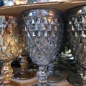 Glass Colored Glass Goblets cermic glass