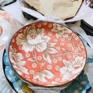 Floral Salad Plate
