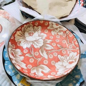 Ceramic Plates Floral Salad Plate 7 inches plate