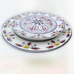 Plates Moroccan Dinnerware Set ceramic plate