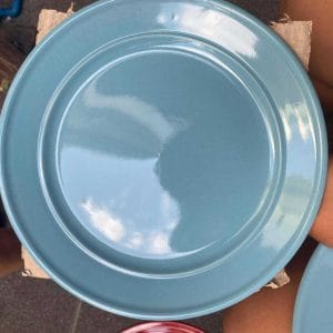 Ceramic Plates Blue Round Plate blue plate