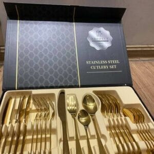 24 Pieces Cutlery Set Gold