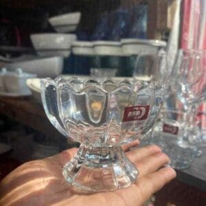 Glass Ice Cream bowls Cups and Saucers ceramic Glass Ice Cream bowls