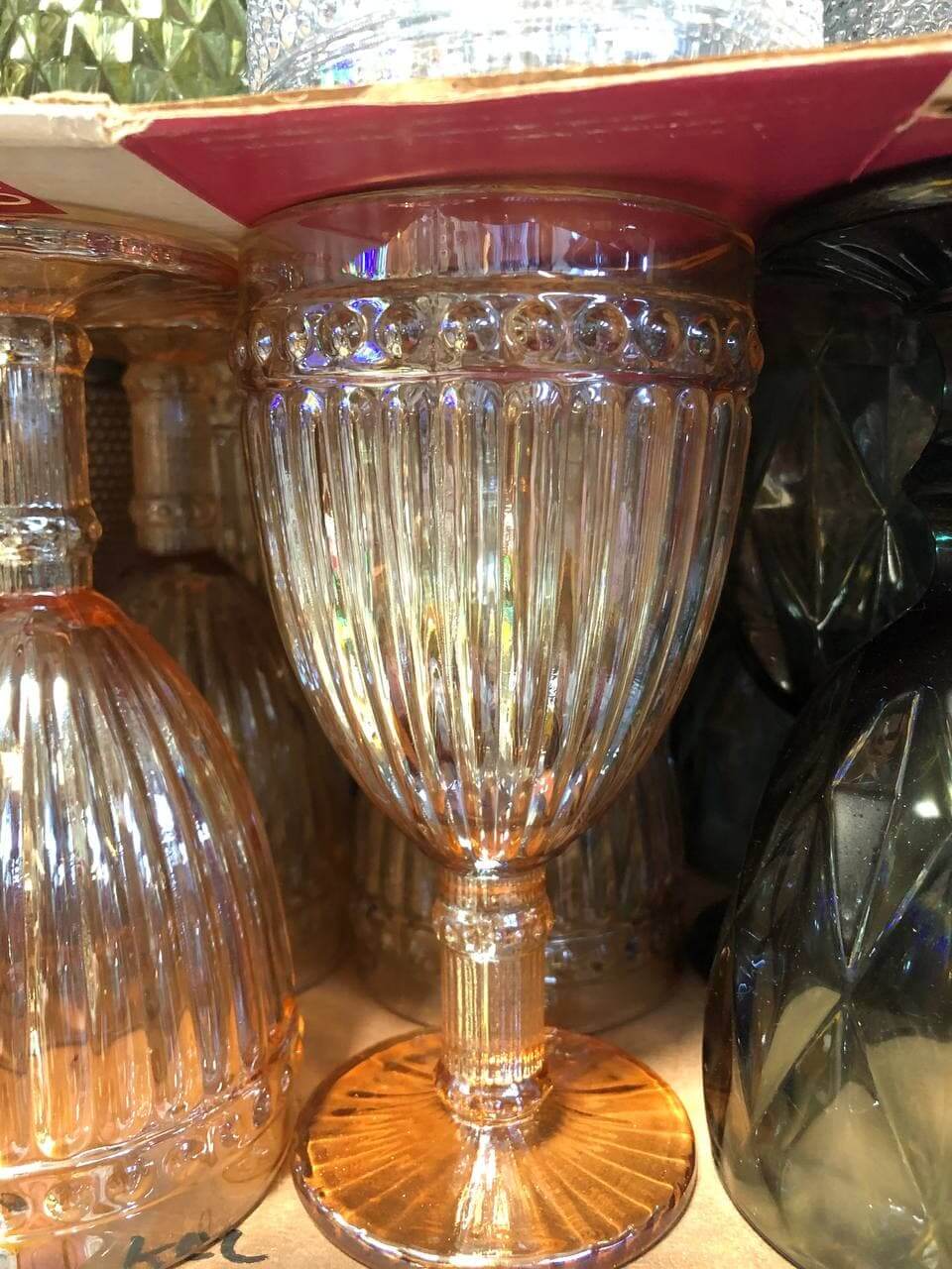 Glass Wine & Water Goblets ceramic glass