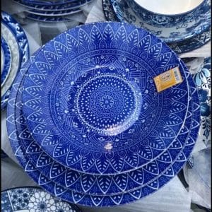 Blue Plate Set Ceramic Plates blue plate set home plates