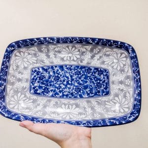 Oriental blue Ceramic 12 inches Ceramic Plates ceramic plate Dapitan Plates
