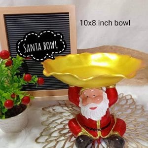 Christmas Decoration Santa Claus Bowl/Display christmas decor