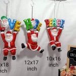 Love/Hope/Peace Hanging Santa