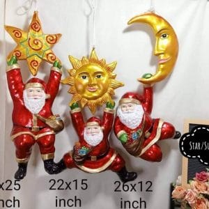 Christmas Decoration Star/Sun/Moon Hanging Santa christmas decor