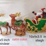 Santa Reindeer Holiday Figures
