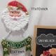 santa welcome sign