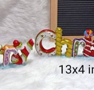 Christmas Decoration Merry Christmas Tabletop Sign All about Christmas
