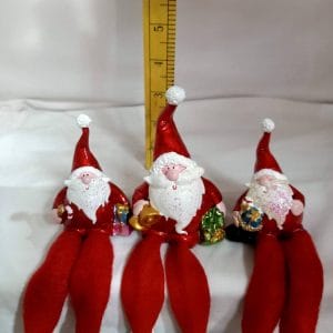 Christmas Decoration Set of 3 Sitting Santa christmas figurine