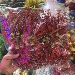 Red Glitter Twigs Ornaments