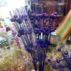 Violet Twigs Decoration Christmas Decoration artificial leaves Violet Twigs Decoration