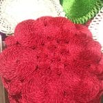 Round Abaca Placemat Red