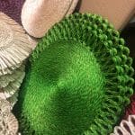Round Abaca Placemat Green