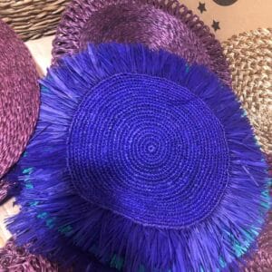 Abaca Fringe Placemat Violet Dinnerware abaca Abaca Fringe Placemat Violet