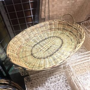 Nito Oval Basket With Handle